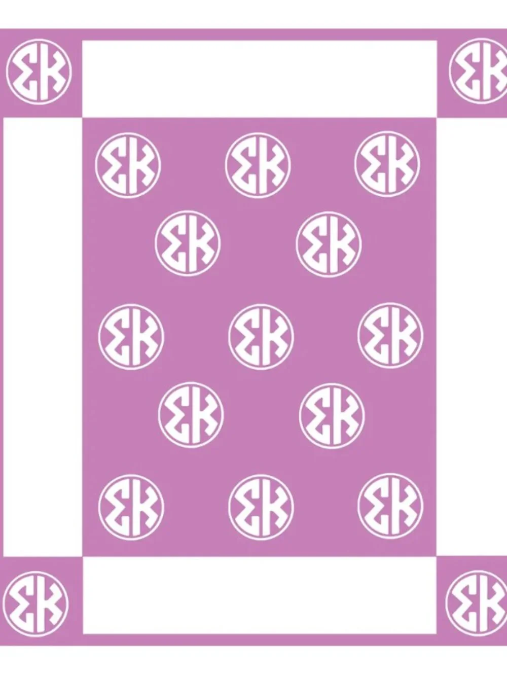 Sigma Kappa Blanket by Over The Moon Greek, NWT